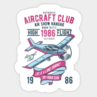 Aircraft Club Sticker